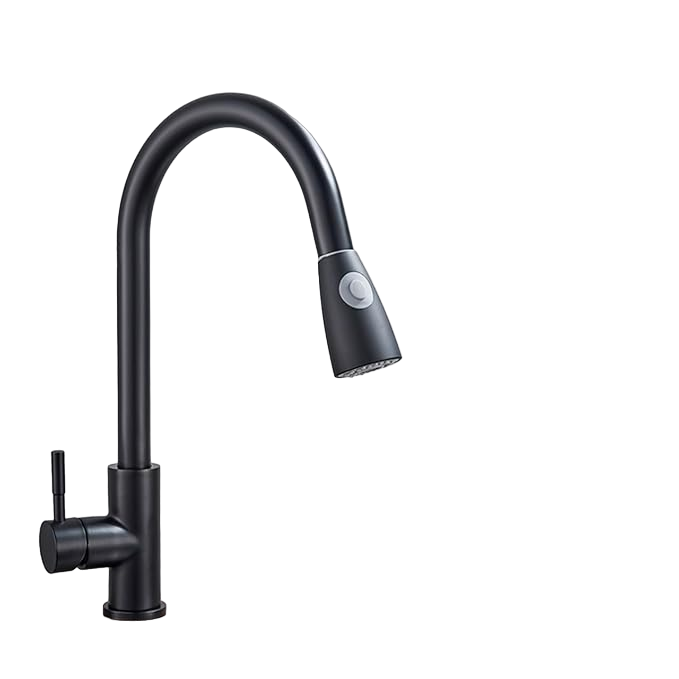 RIMONTTI GRIFO COCINA EXTRA AC/INOX NEGR