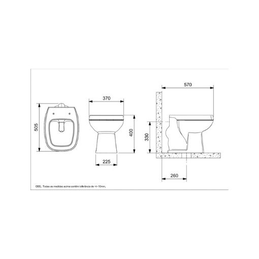 CITY INODORO CORTO KIT COMPLETO