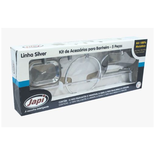 ACCES KIT 5 PZS METAL SILVER JAPI