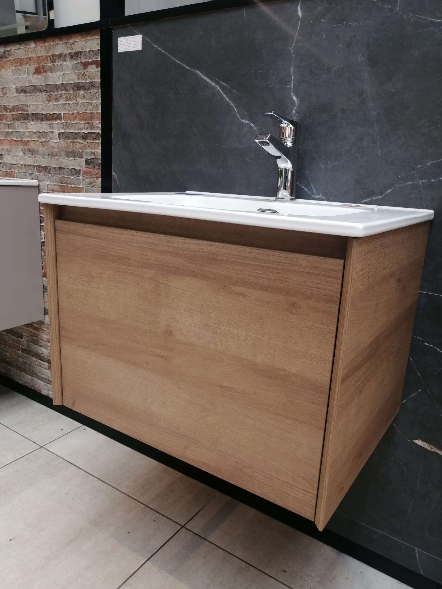 MUEBLE DEPOL 600X460X400 mm 1 CAJON MAPLE WOOD GRAIN S/BACHA