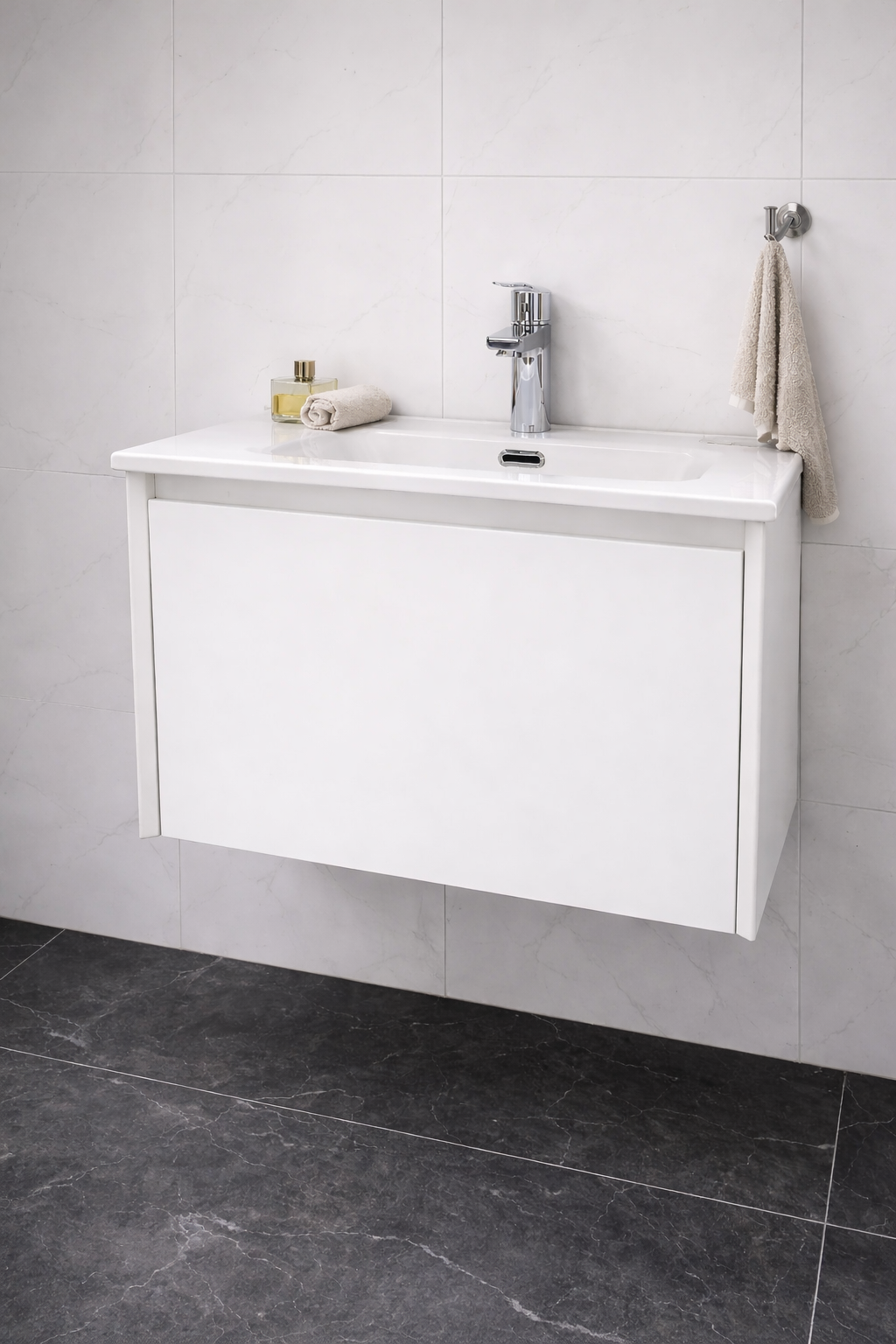MUEBLE DEPOL 600X460X400mm 1 CAJON MATT WHITE S/BACHA