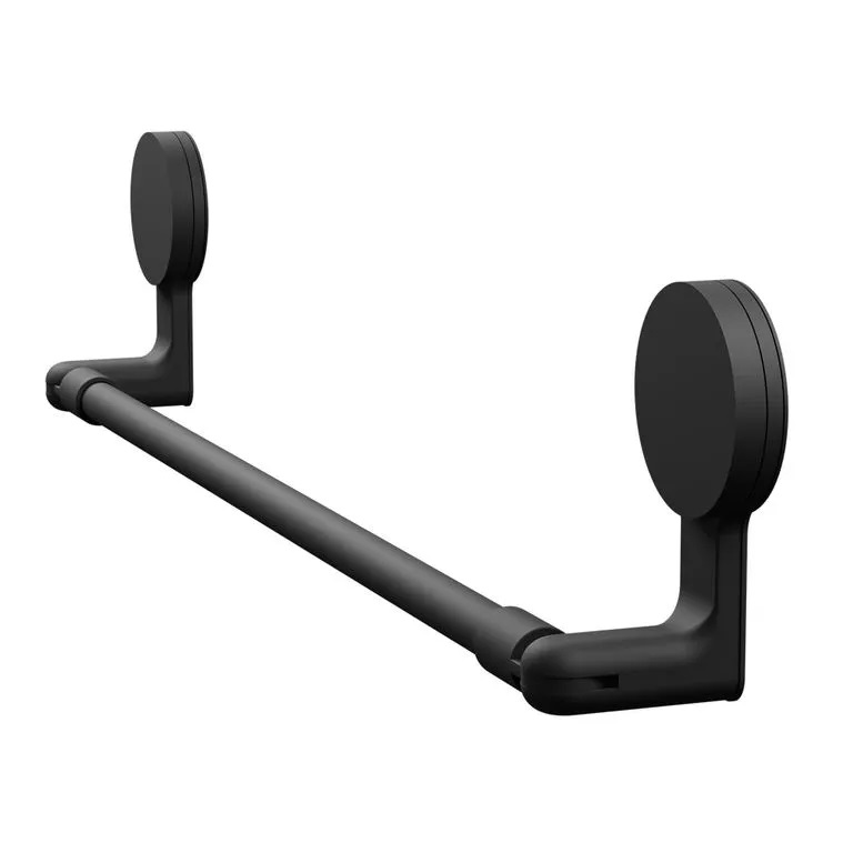 ACCESORIO AUTOADHESIVO TOALLERO NEGRO