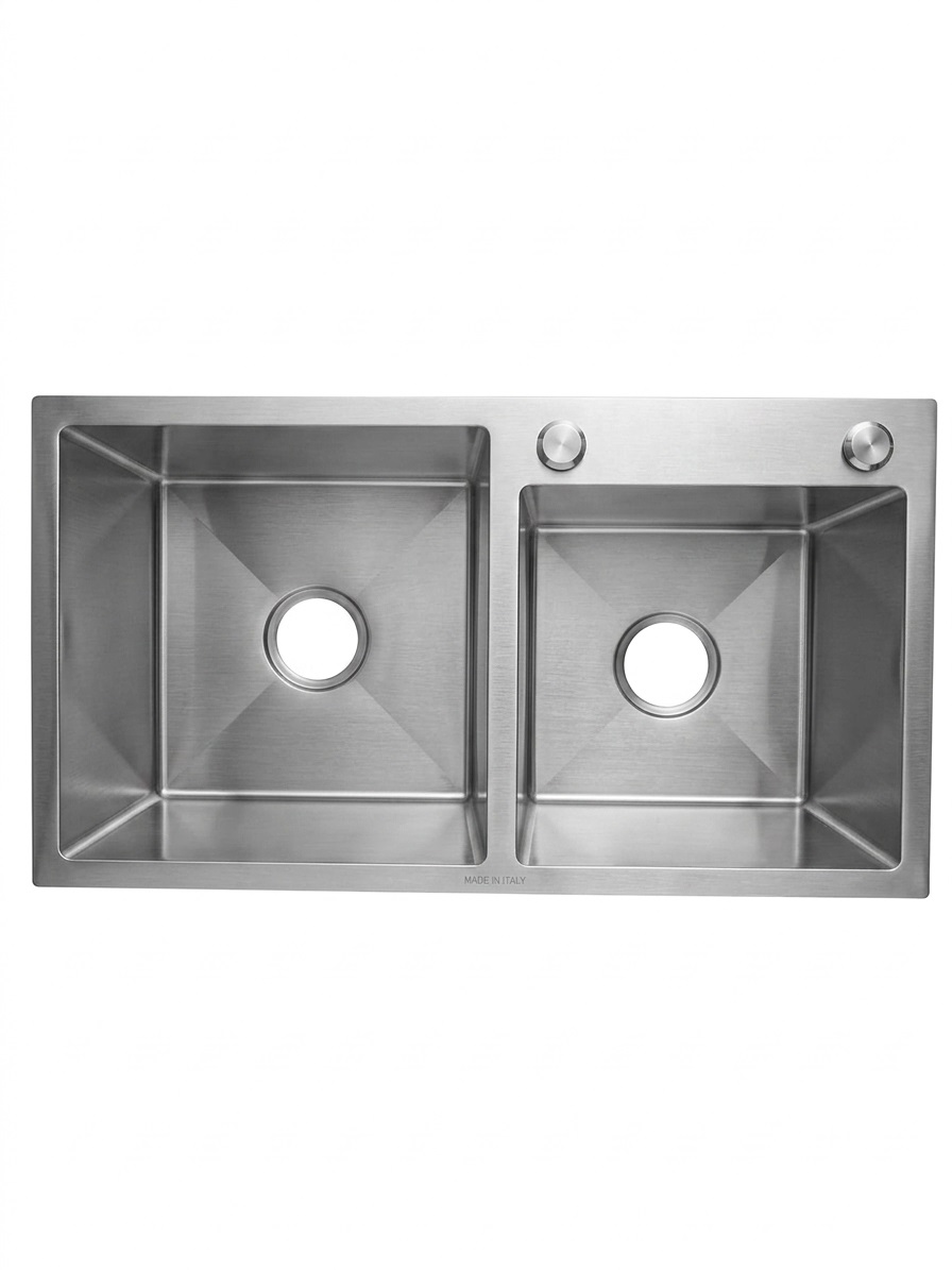 PILETA Y MEDIA COCINA RECTA 78X43X23 SATIN
