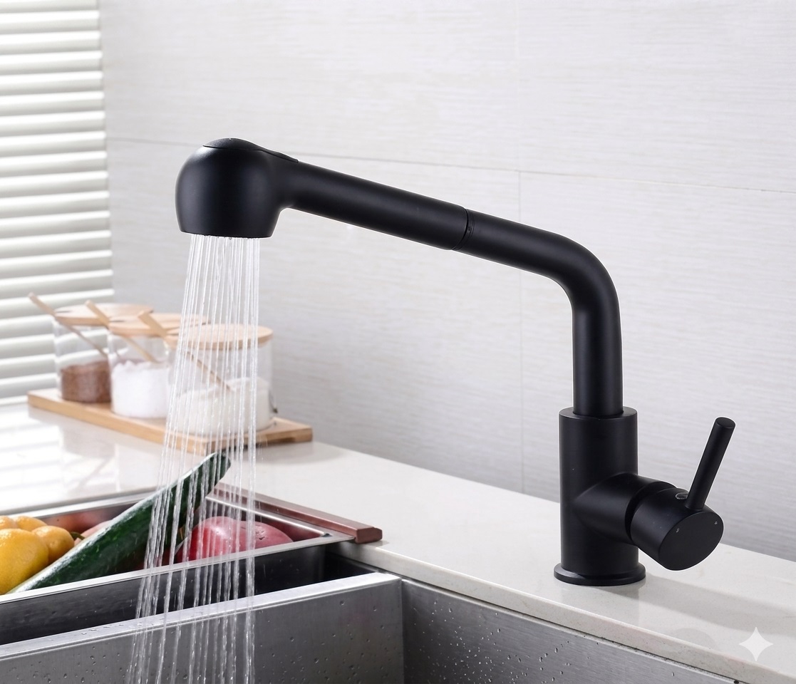 RIMONTTI GRIFO COCINA EXTRAIBLE AI NEGRO