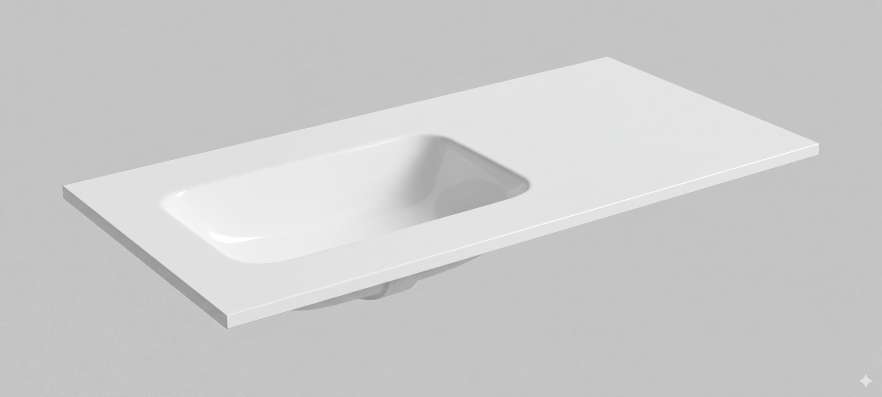 BACHA MUEBLE DEPOL LATERAL1010X465X170 BLANCO