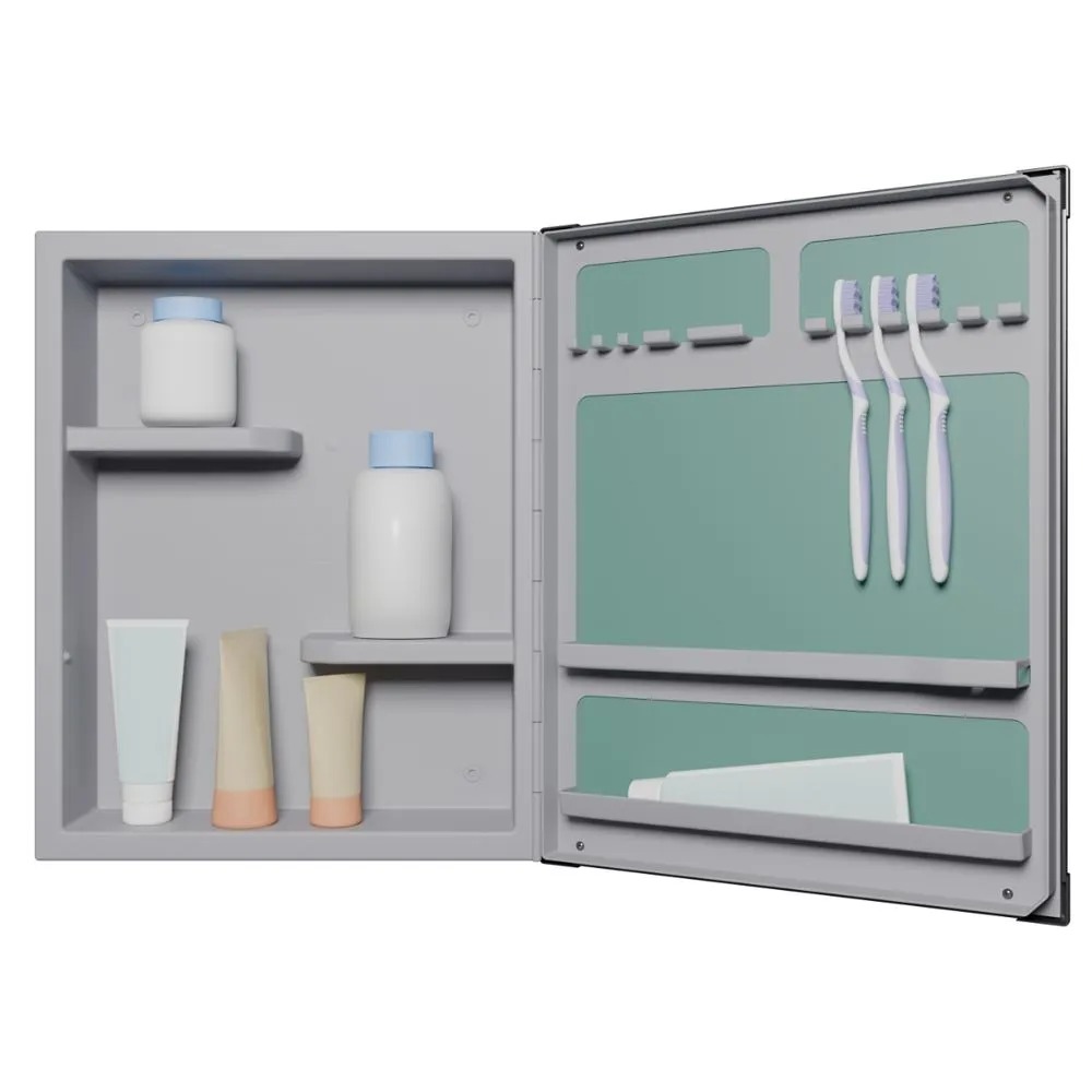 BOTIQUIN VERSATIL REVERSIBLE EMBUTIR SOBREPONER 36X45X10 MARCO ALUMINIO ASTRA