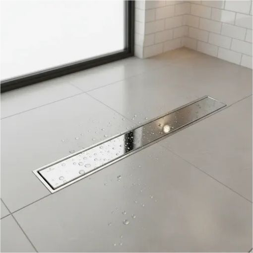 REJILLA DUCHA T/CIEGA 80X10 ACERO INOXIDABLE