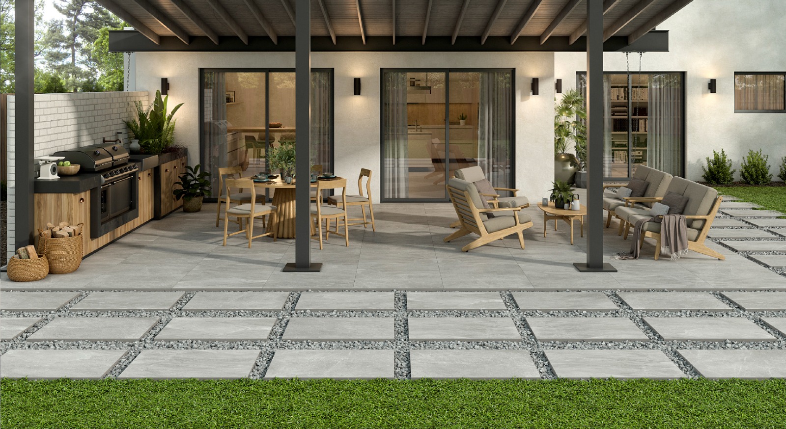 PORCELANATO 60X90X2 SLATEROCK GREY(1.07)