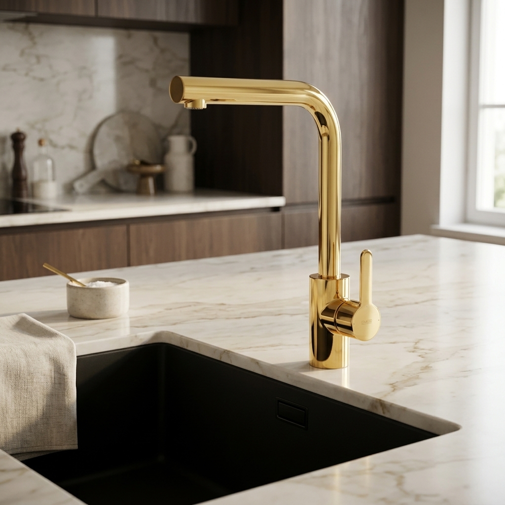 CELITE GRIFO COCINA LOTUS DORADO
