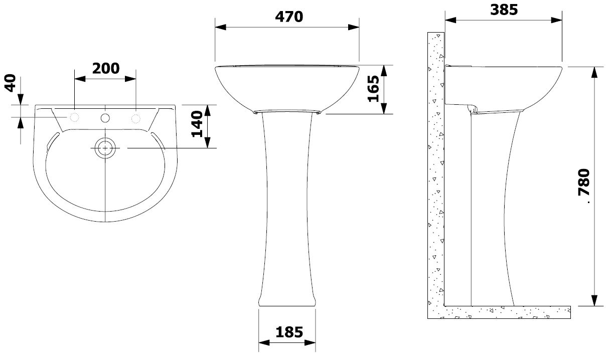 SAVEIRO PEDESTAL BLANCO