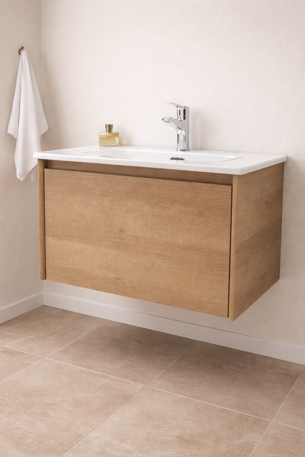 MUEBLE DEPOL 600X460X400 mm 1 CAJON MAPLE WOOD GRAIN S/BACHA
