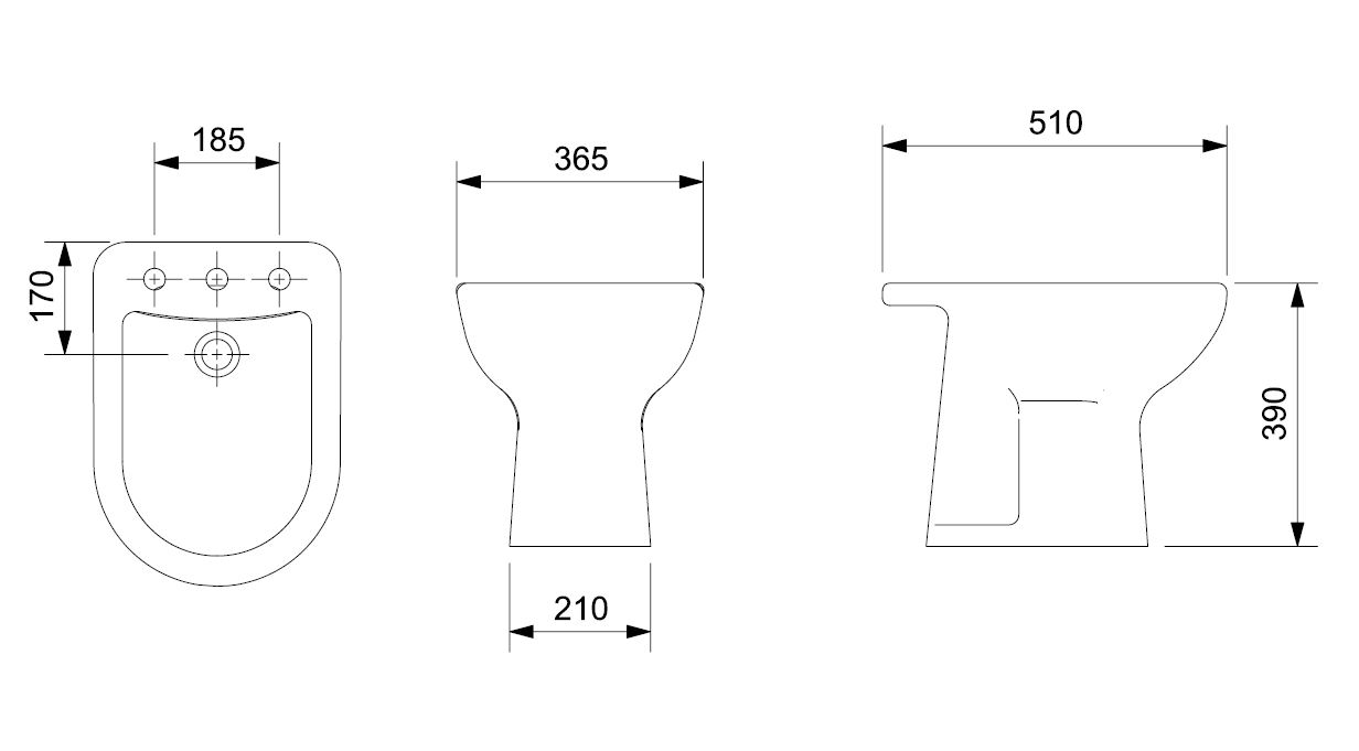 SMART BIDET 3 AGUJEROS BLANCO