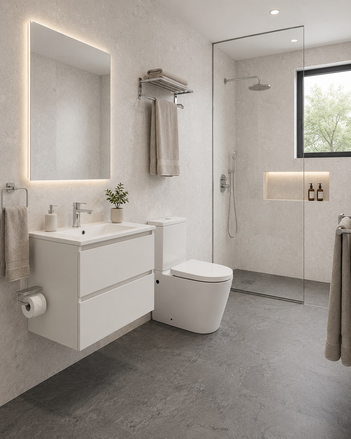 PORCELANATO 100X100 PIETRA DI BERGAMO ACETINADO  (2)