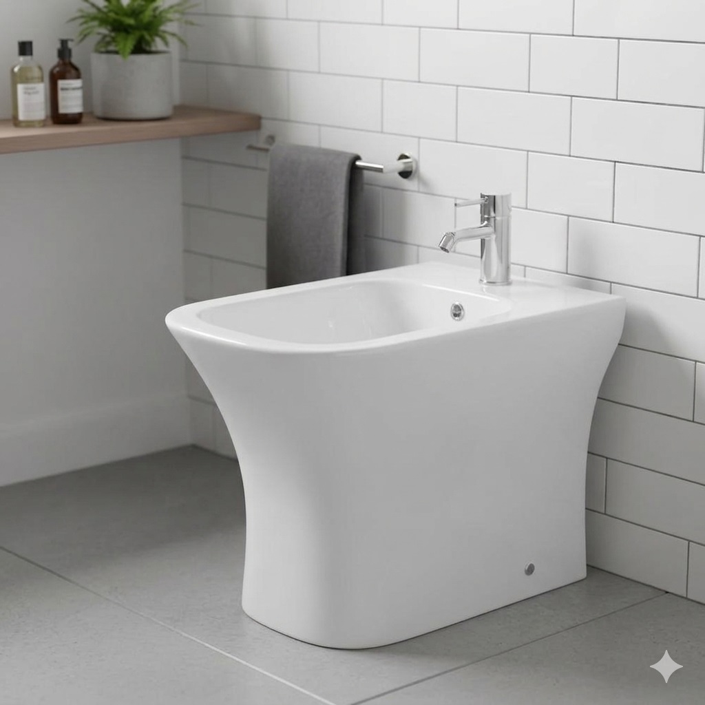 DELSOL BIDE MONOCOMANDO CON LLUVIA BLANCO ZT